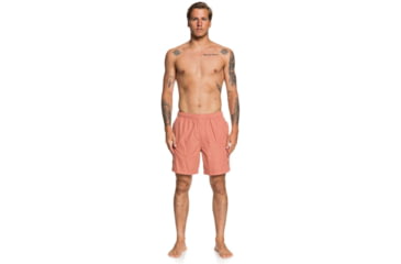 Image of Quiksilver Waterman Balance 18 Volleys Shorts - Mens, Canyon Rose, Large, EQMJV03057-MLT0-L