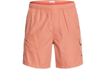 Image of Quiksilver Waterman Balance 18 Volleys Shorts - Mens, Canyon Rose, Large, EQMJV03057-MLT0-L