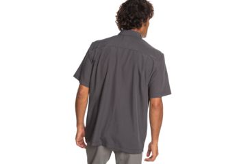 Image of Quiksilver Waterman Cane Island Short Sleeve Shirt - Mens, Black, Small, EQMWT03234-KVJ0-S