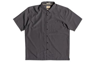 Image of Quiksilver Waterman Cane Island Short Sleeve Shirt - Mens, Black, Small, EQMWT03234-KVJ0-S