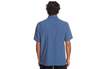 Image of Quiksilver Waterman Cane Island Short Sleeve Shirt - Mens, Parisian Night, Large, EQMWT03234-BYP0-L