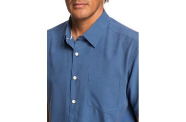 Image of Quiksilver Waterman Cane Island Short Sleeve Shirt - Mens, Parisian Night, Large, EQMWT03234-BYP0-L