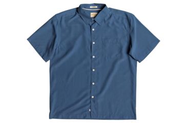 Image of Quiksilver Waterman Cane Island Short Sleeve Shirt - Mens, Parisian Night, Large, EQMWT03234-BYP0-L