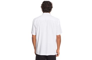 Image of Quiksilver Waterman Cane Island Short Sleeve Shirt - Mens, White, Medium, EQMWT03234-WBB0-M