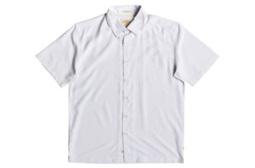 Image of Quiksilver Waterman Cane Island Short Sleeve Shirt - Mens, White, Medium, EQMWT03234-WBB0-M