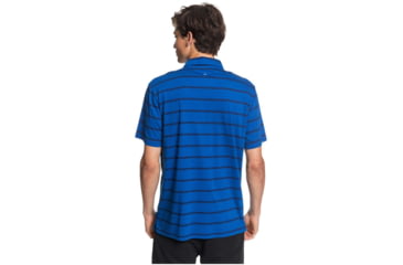 Image of Quiksilver Waterman Free Cast Short Sleeve Polo Shirt - Mens, Classic Blue, Medium, EQMKT03075-BRL6-M