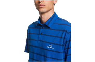 Image of Quiksilver Waterman Free Cast Short Sleeve Polo Shirt - Mens, Classic Blue, Medium, EQMKT03075-BRL6-M