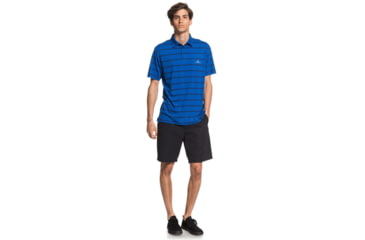 Image of Quiksilver Waterman Free Cast Short Sleeve Polo Shirt - Mens, Classic Blue, Medium, EQMKT03075-BRL6-M