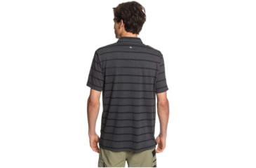 Image of Quiksilver Waterman Free Cast Short Sleeve Polo Shirt - Mens, Dark Shadow, Extra Large, EQMKT03075-KVJ6-XL
