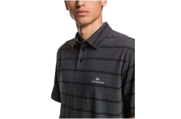 Image of Quiksilver Waterman Free Cast Short Sleeve Polo Shirt - Mens, Dark Shadow, Extra Large, EQMKT03075-KVJ6-XL