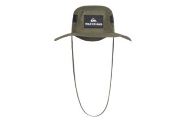 Image of Quiksilver Waterman Hook Up Bucket Hat - Mens, Ivy Green, Small/Medium, AQMHA03097-CRB0-S/M