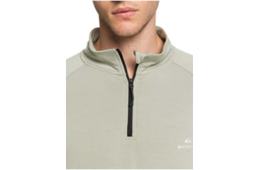 Image of Quiksilver Waterman Open Ocean Long Sleeve Half-Zip Top - Mens, Seagrass, Medium, EQMKT03076-GHJ0-M