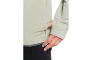 Image of Quiksilver Waterman Open Ocean Long Sleeve Half-Zip Top - Mens, Seagrass, Medium, EQMKT03076-GHJ0-M