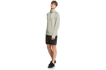 Image of Quiksilver Waterman Open Ocean Long Sleeve Half-Zip Top - Mens, Seagrass, Medium, EQMKT03076-GHJ0-M