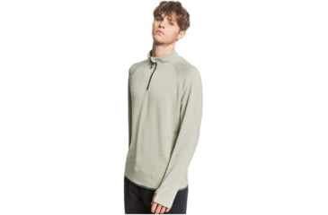 Image of Quiksilver Waterman Open Ocean Long Sleeve Half-Zip Top - Mens, Seagrass, Medium, EQMKT03076-GHJ0-M