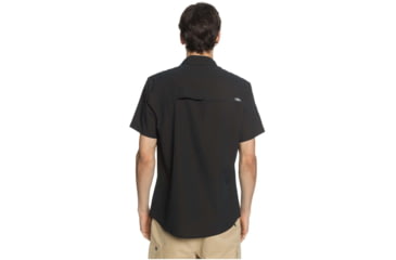 Image of Quiksilver Waterman Tech Tides Short Sleeve UPF 30 Shirt - Mens, Black, Extra Large, EQMWT03225-KVJ0-XL