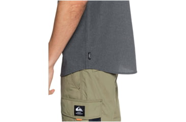 Image of Quiksilver Waterman Tech Tides Short Sleeve UPF 30 Shirt - Mens, Black, Extra Large, EQMWT03225-KVJ0-XL