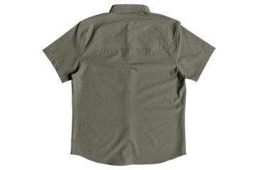 Image of Quiksilver Waterman Tech Tides Short Sleeve UPF 30 Shirt - Mens, Ivy Green Marl, Small, EQMWT03225-CRBH-S