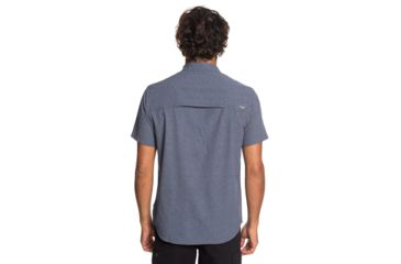 Image of Quiksilver Waterman Tech Tides Short Sleeve UPF 30 Shirt - Mens, Parisian Night Marl, Medium, EQMWT03225-BYPH-M