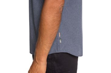 Image of Quiksilver Waterman Tech Tides Short Sleeve UPF 30 Shirt - Mens, Parisian Night Marl, Medium, EQMWT03225-BYPH-M