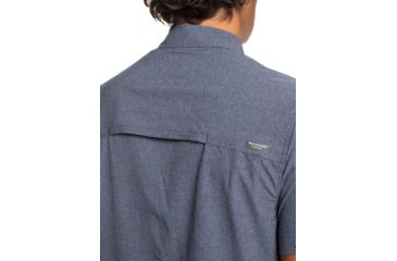 Image of Quiksilver Waterman Tech Tides Short Sleeve UPF 30 Shirt - Mens, Parisian Night Marl, Medium, EQMWT03225-BYPH-M