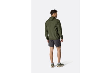 Image of Rab Windgather Hooded Jacket - Mens, Army, Extra Large, QWS-84-ARM-XLG