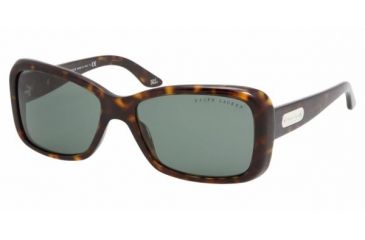 Image of Ralph Lauren RL8066 Progressive Sunglasses - Dark Havana Green Frame / 55 mm Prescription Lenses, 500371-5516