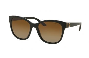Image of Ralph Lauren RL8143 Progressive Prescription Sunglasses RL8143-5001T5-55 - Lens Diameter 55 mm, Frame Color Shiny Black