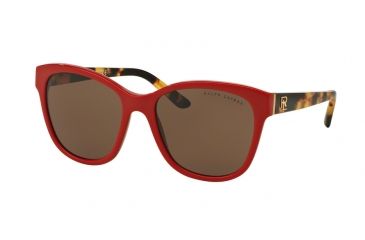 Image of Ralph Lauren RL8143 Progressive Prescription Sunglasses RL8143-559973-55 - Lens Diameter 55 mm, Frame Color Shiny Laque Red