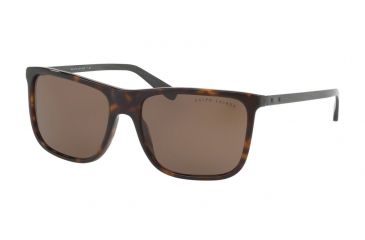 Image of Ralph Lauren RL8157 Sunglasses 500373-58 - Dark Havana Frame, Brown Lenses
