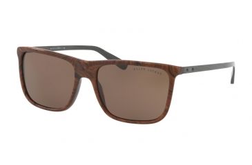 Image of Ralph Lauren RL8157 Sunglasses 539973-58 - Briar Root Vintage Effect Frame, Brown Lenses
