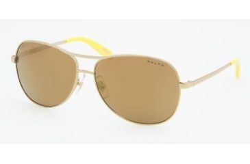 Image of Ralph RA4069 Progressive Sunglasses - Gold Brown Mirror Bronze Frame / 58 mm Prescription Lenses, 106-97-5813