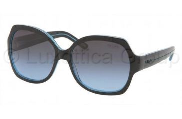 Image of Ralph RA5108 Progressive Sunglasses, Black/Blue Frame / 58 mm Prescription Lenses, 867 17 5816