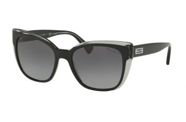 Image of Ralph RA5242 Prescription Sunglasses, 55mm, Black On Grey, RA5242-5682T3-55-SV