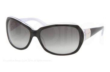 Image of Ralph RA5005 Progressive Prescription Sunglasses RA5005-550-11-60 - Lens Diameter 60 mm, Frame Color Black/White/Crystal