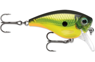 Image of Rapala BX Big Brat Crankbait, Hard Flash, Square Bill 2.75in, 3/4 oz, 6ft, 3 Hooks, Homers Buddy, BXBB06HOB