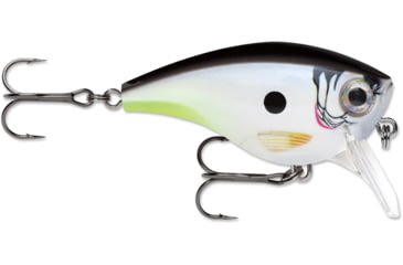 Image of Rapala BX Big Brat Crankbait, Hard Flash, Square Bill 2.75in, 3/4 oz, 6ft, 3 Hooks, Hot Dang, BXBB06HDG