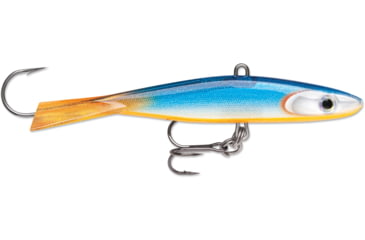 Image of Rapala Jigging Shadow Rap 2 3/4", 3/8oz, #8 Hook, Blue Silver Orange, JSDR07BSR