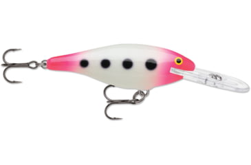 Image of Rapala Shad Rap 08 Lure, Glow Pink Squirrel, SR08GPSQ