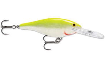 Image of Rapala Shad Rap 08 Lure, Silver Fluorescent Chartreuse, SR08SFC