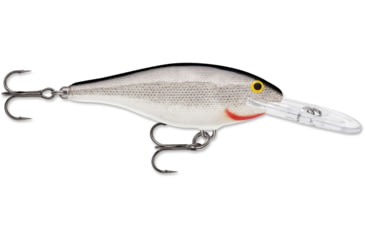 Image of Rapala Shad Rap Crankbait, 3 1/8in, 3/8 oz, Floating, Silver, SR08S