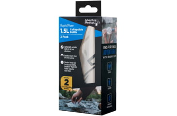 Image of RapidPure 1.5L Collapsible Bottle, 2pk, Clear, 0160-0700