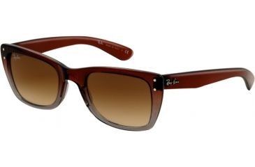 Image of Ray-Ban Caribbean Prescription Sunglasses RB4148 RB4148-824-51-5222 - Lens Diameter: 52 mm, Frame Color: Brown Pipe Grad. On Gray