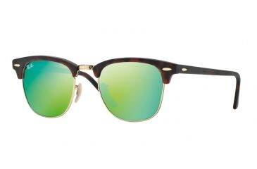 Image of Ray-Ban Clubmaster Bifocal Sunglasses RB3016 with Lined Bi-Focal Rx Prescription Lenses RB3016-114519-49 - Lens Diameter 49 mm, Frame Color Sand Havana/gold