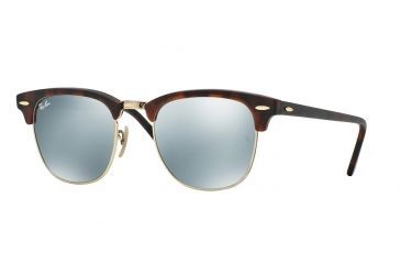 Image of Ray-Ban Clubmaster Bifocal Sunglasses RB3016 with Lined Bi-Focal Rx Prescription Lenses RB3016-114530-51 - Lens Diameter 51 mm, Frame Color Sand Havana/gold