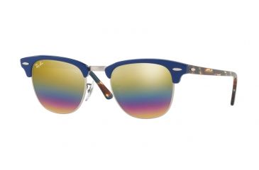 Image of Ray-Ban Clubmaster Bifocal Sunglasses RB3016 with Lined Bi-Focal Rx Prescription Lenses RB3016-1223C4-49 - Lens Diameter 49 mm, Frame Color Metallic Light Bronze
