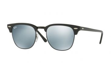 Image of Ray-Ban Clubmaster Bifocal Sunglasses RB3016 with Lined Bi-Focal Rx Prescription Lenses RB3016-122930-51 - Lens Diameter 51 mm, Frame Color Black