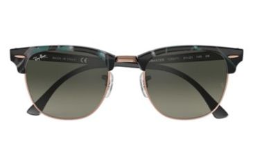 Image of Ray-Ban Clubmaster Bifocal Sunglasses, 49mm, Spotted Grey/Green, RB3016-125571-49-BI
