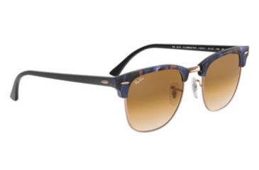 Image of Ray-Ban Clubmaster Bifocal Sunglasses, 49mm, Spotted Brown/Blue, RB3016-125651-49-BI