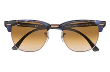 Image of Ray-Ban Clubmaster Bifocal Sunglasses, 49mm, Spotted Brown/Blue, RB3016-125651-49-BI